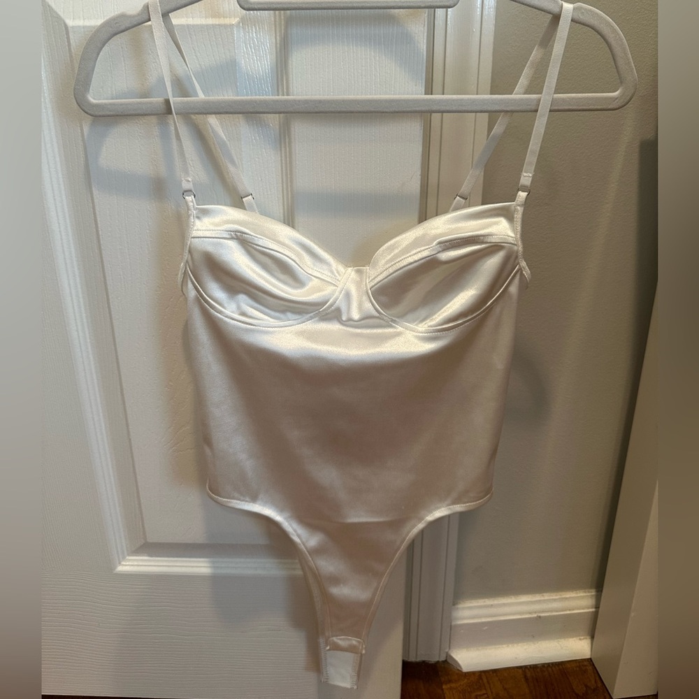 Adika Silver Corset Bodysuit